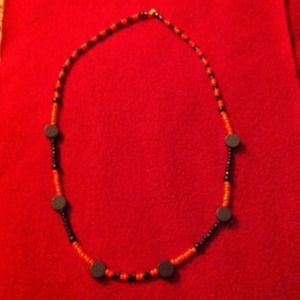 SF Giants Black And Orange Necklace Magnetic Clasp